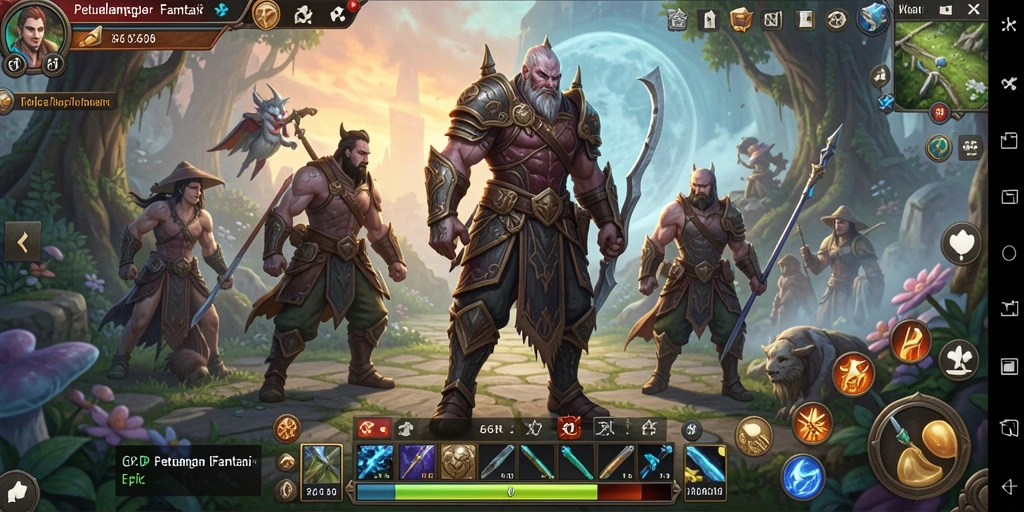 Tampilan gameplay RPG yang mendebarkan di dunia 66D.