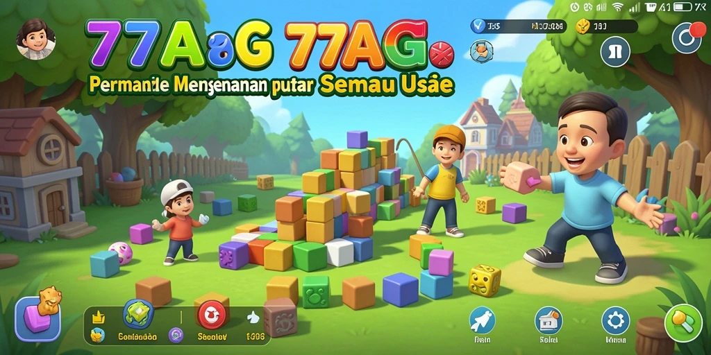Tampilan gameplay Puzzle yang seru di 77AG.