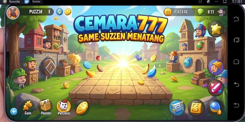 Screenshot CEMARA777 menampilkan gameplay Puzzle yang menarik.