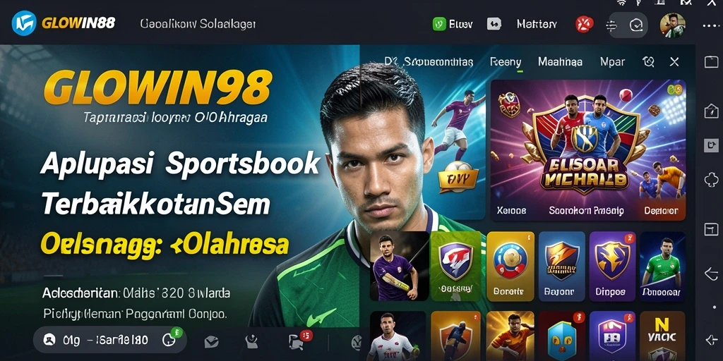 Tampilan gameplay menarik dari aplikasi Sportsbook GLOWIN88.