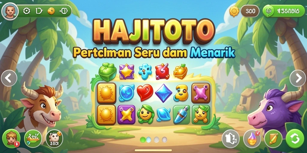 Gameplay seru HAJITOTO dengan tantangan Match-3 yang menarik.