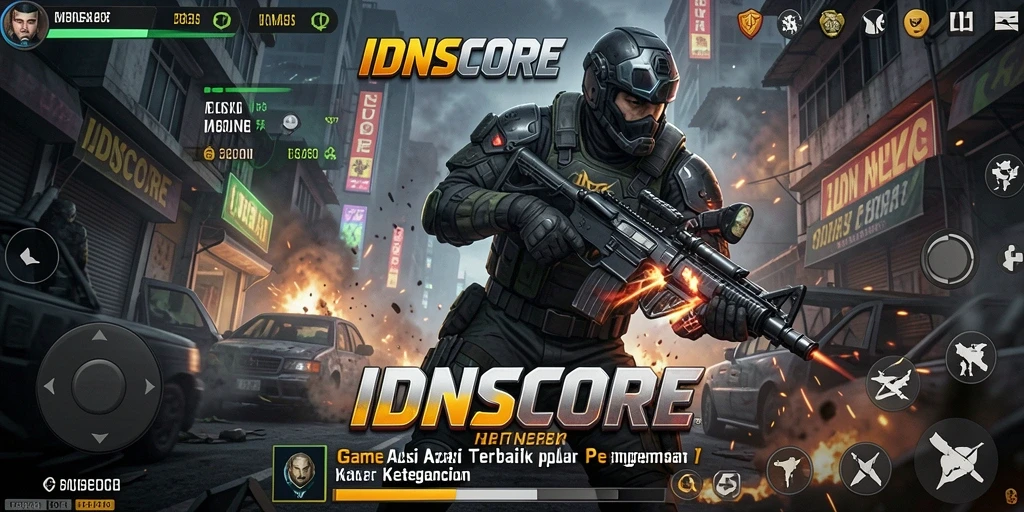 Tangkapan layar dari gameplay mendebarkan IDNSCORE yang penuh aksi.