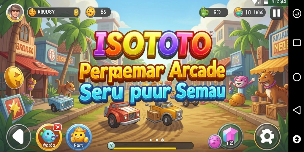 Screenshot gameplay ISOTOTO menampilkan aksi seru dalam permainan Arcade.