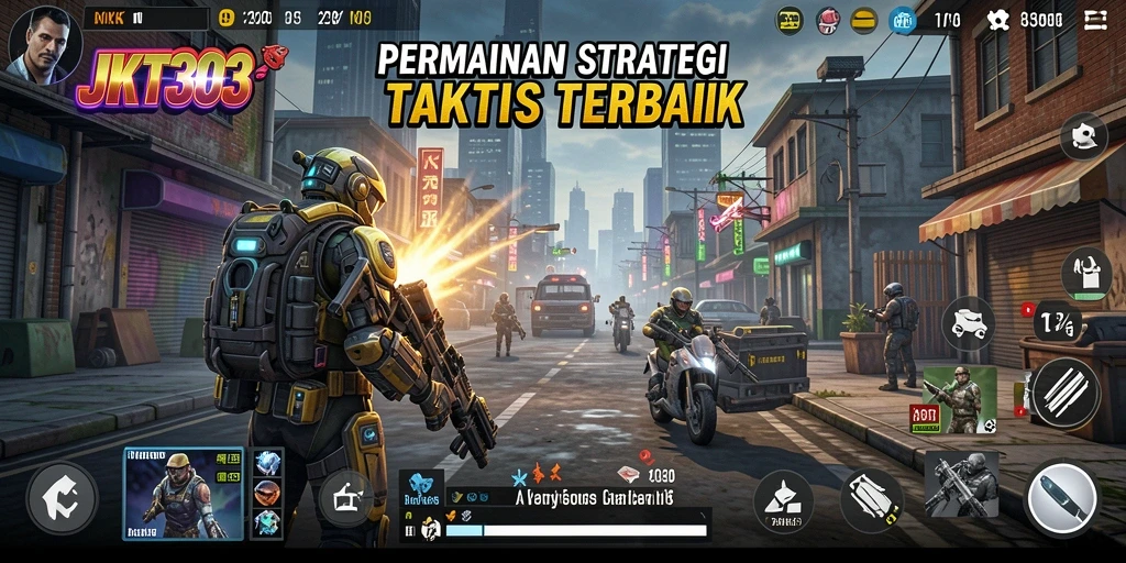 Screenshot JKT303 menampilkan aksi strategis yang mendebarkan.