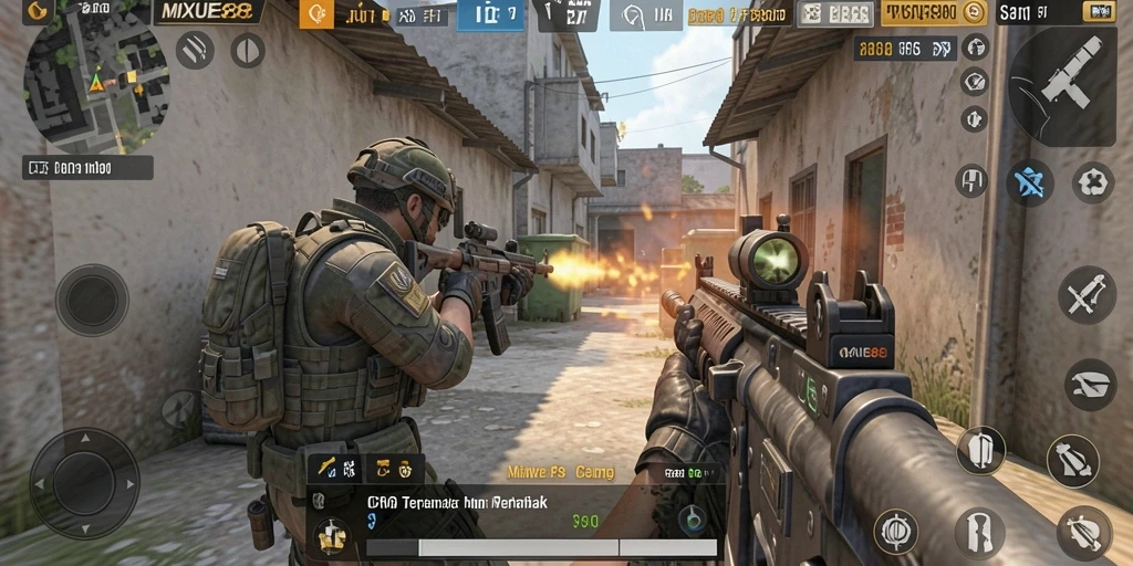 Gameplay seru dengan aksi menembak yang mendebarkan di MIXUE88.