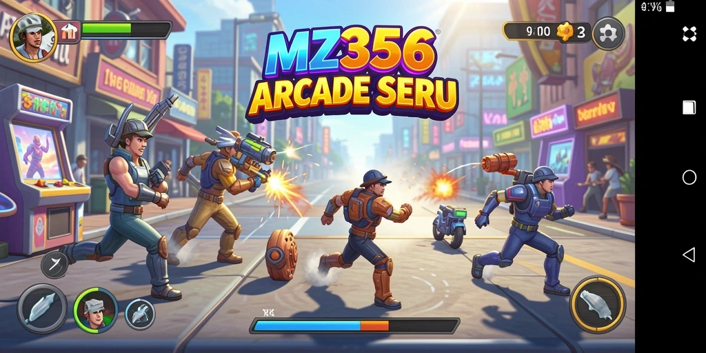 Tangkapan layar MZ356 menampilkan gameplay seru dengan level penuh tantangan.