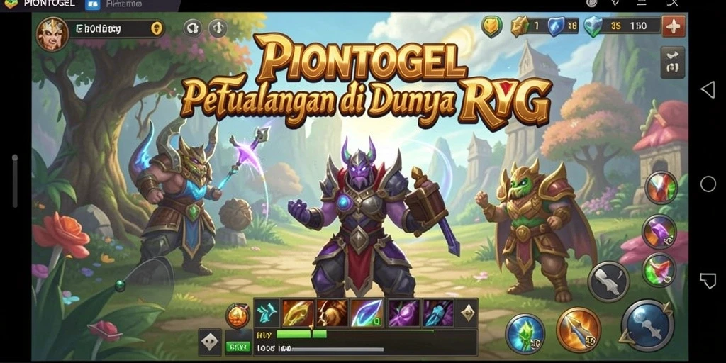 Tampilan gameplay <strong>PIONTOGEL</strong> yang menampilkan pertarungan seru dan karakter yang dinamis.