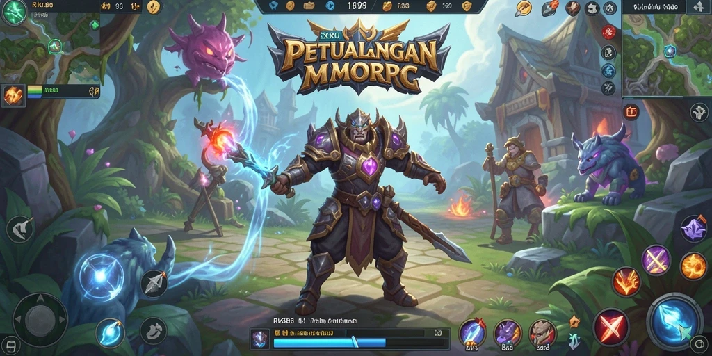 Tampilan gameplay RK88 dengan grafis menawan dan aksi pertempuran yang seru.